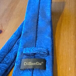 Dibangu Blue Paisley Men's Tie